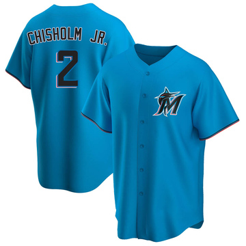 Men's Miami Marlins Jazz Chisholm Jr. Nike Black Alternate Replica Player  Jersey