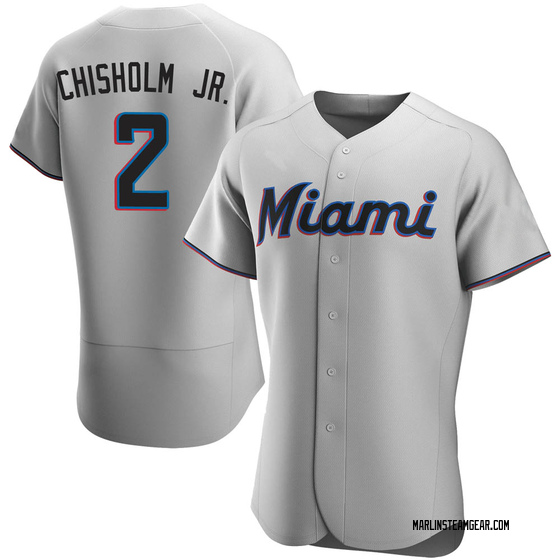 Men's Miami Marlins Jazz Chisholm Jr. Nike White Home Replica Player Jersey