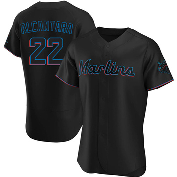 Nike Youth Miami Marlins Sandy Alcántara #22 White Home Cool Base Jersey