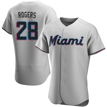 Nike / Youth Miami Marlins Trevor Rogers #28 White Replica Baseball Jersey