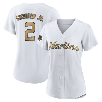  ZUBEE Miami Marlins Baseball Jersey #2 Jazz Chisholm Junior  Men's Women's Short Sleeve T-shirt, Professional Uniform, Cheering  Unofficial, 2 : Sports & Outdoors