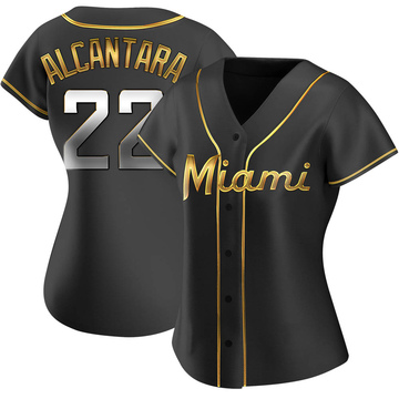 Nike Youth Miami Marlins Sandy Alcántara #22 White Home Cool Base Jersey